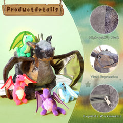 HyDren baby dragon 4-inch plush, playful classroom prize option