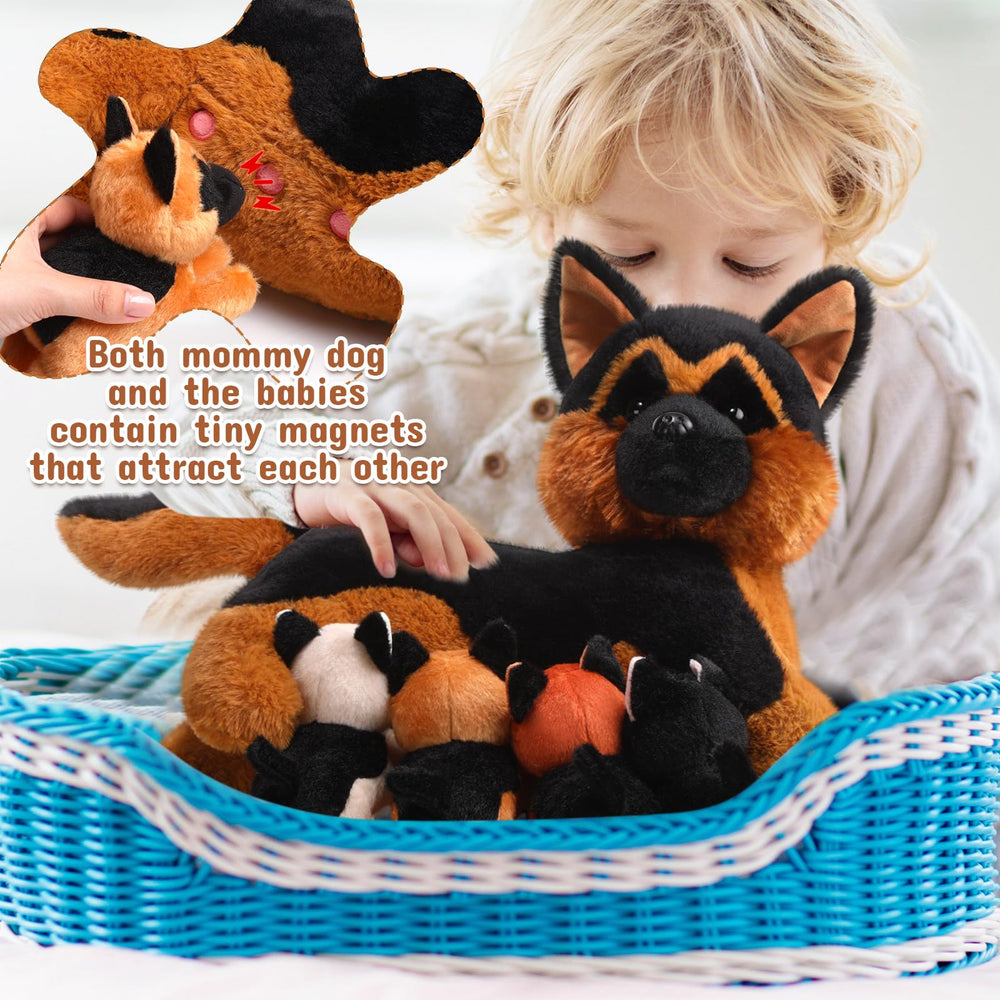 HyDren puppies playtime scene with mom encourages imaginative storytelling