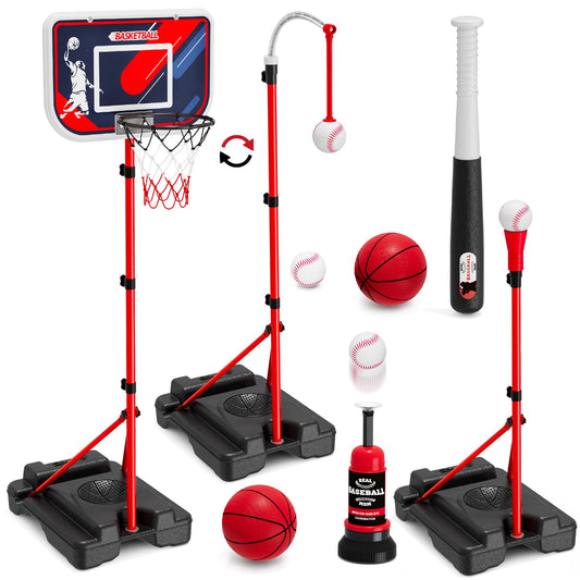 HYES 4-in-1 hoop assembly for easy setup and versatile play