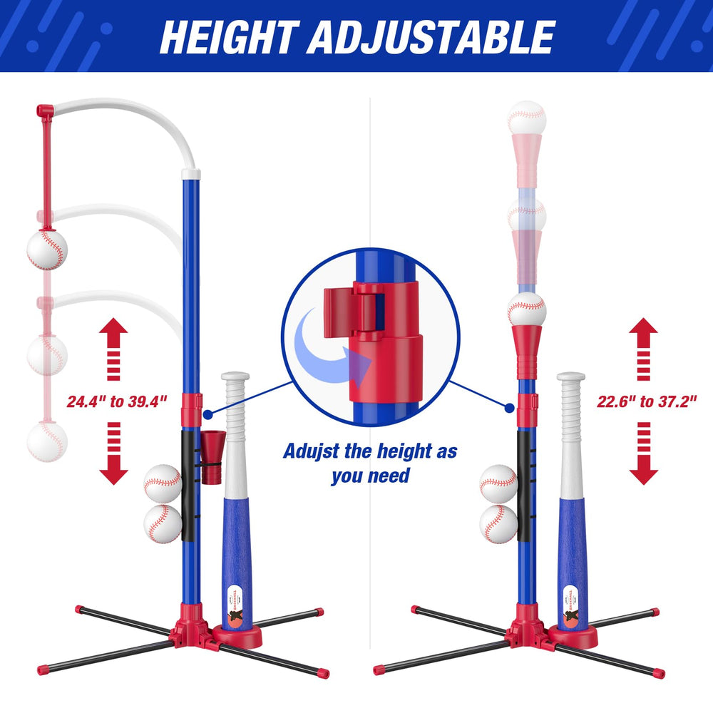 HYES base-stability design ensures a sturdy stand during swings.