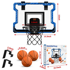 HYES durable backboard withstands frequent shots for long-lasting indoor play.