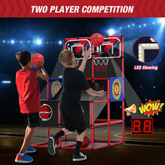 HYES height-adjustable arcade pillar supports growing players