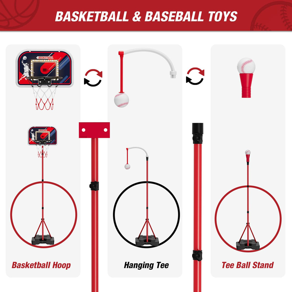 HYES included balls and accessories for quick setup.