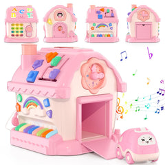 HYES Musical House Toy front view promotes engaging toddler play.