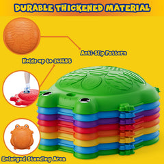 HYES stepping stones non-slip surface keeps kids steady on carpet.