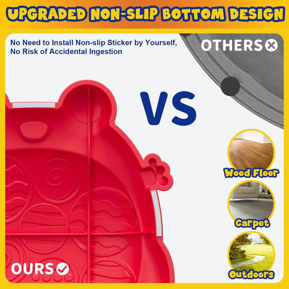 HYES stepping stones storage bag helps keep play area tidy.