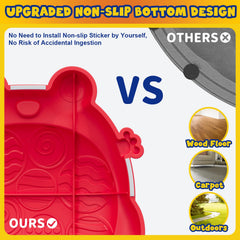 HYES stepping stones storage bag helps keep play area tidy.