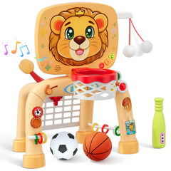 HYES toddler basketball hoop for indoor play that supports motor skill development