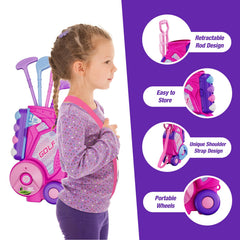HYES toddler golf set clubs show varied shapes for beginner-friendly practice