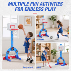 HYES soccer goal encourages outdoor running and kicking in a playful setting