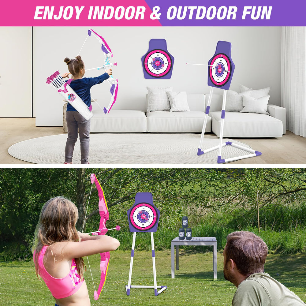 HYES two quivers provide easy arrow storage during play