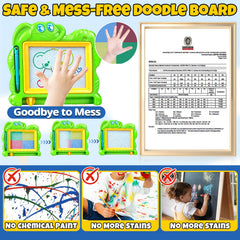 Hymaz 15-pack magnetic drawing board travel compact fits in a backpack for on-the-go doodling