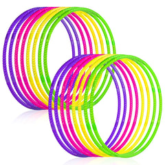 Hymaz exercise hoops 8-pack ready for versatile outdoor play.