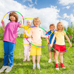 Hymaz hoops support pet training and backyard exercise.