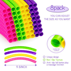 Hymaz hoops with detachable sections for compact storage.