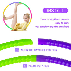 Hymaz eight bright hoops suit parties and group play outdoors.