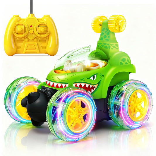 Hymaz RC Stunt Car front view shows bold design for exciting playtime.