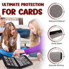 HYMENEX 324-capacity binder ready to organize a large trading card collection