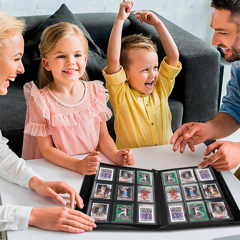 HYMENEX versatile binder for sports cards, game cards, and small photos