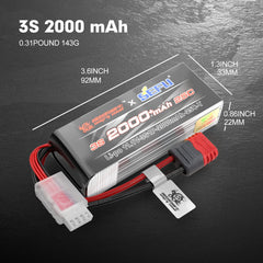 Hyper Go battery clip connector ensures secure power connections.