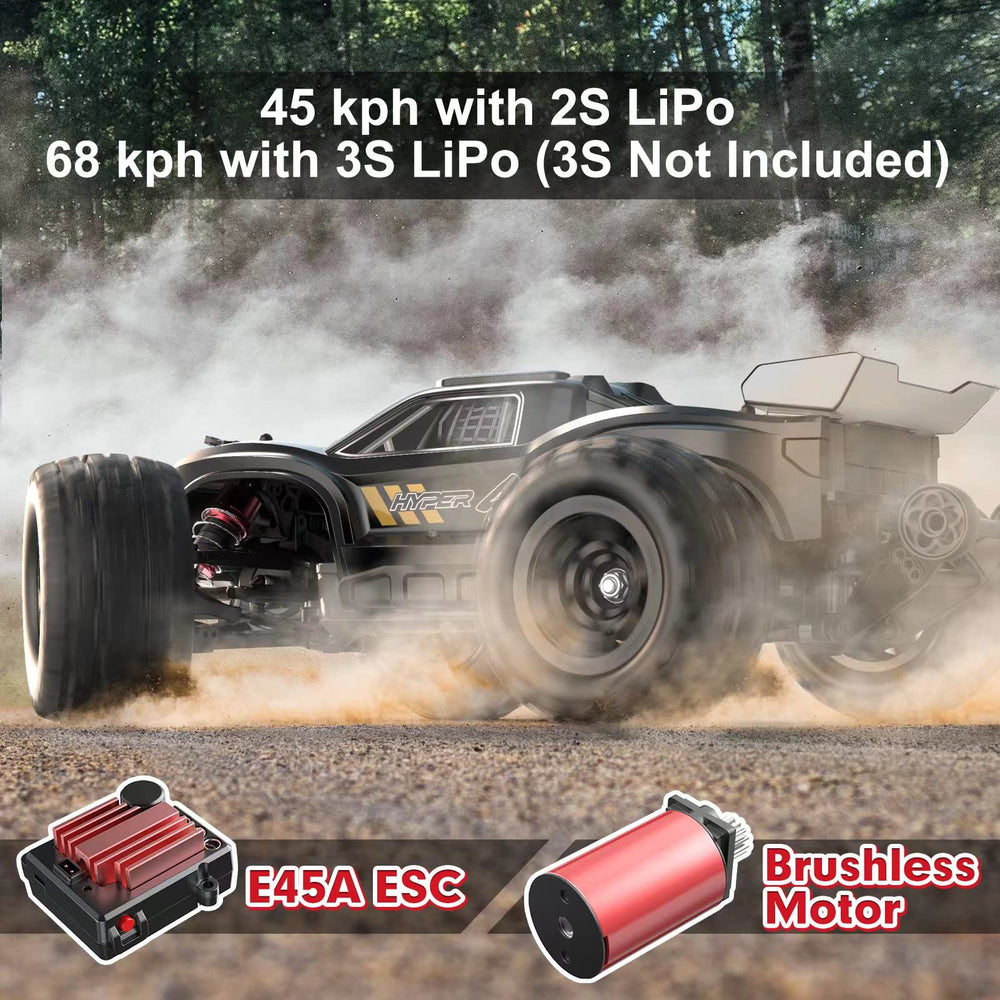 HYPER GO H16BM chassis shows rugged honeycomb design for impact resistance.