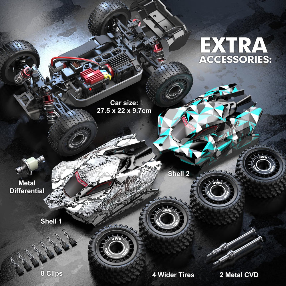 Hyper Go H16PL battery access and foam protection for easy upgrades.