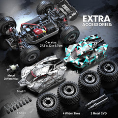 Hyper Go H16PL battery access and foam protection for easy upgrades.