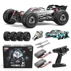 Hyper Go H16PL side view shows rugged 4WD chassis for off-road fun.