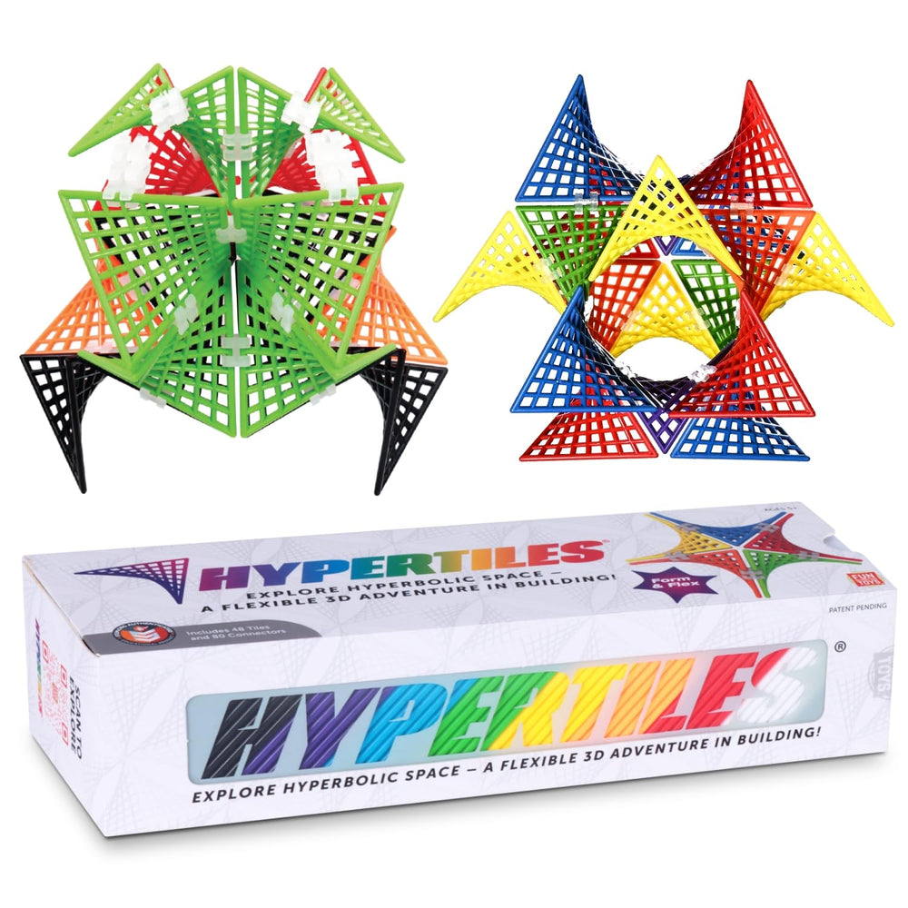 Hypertile HyperTiles tiles collection in bright colors for STEM play.