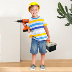 HYRENEE wrench with nails and wood chips for sorting and building play