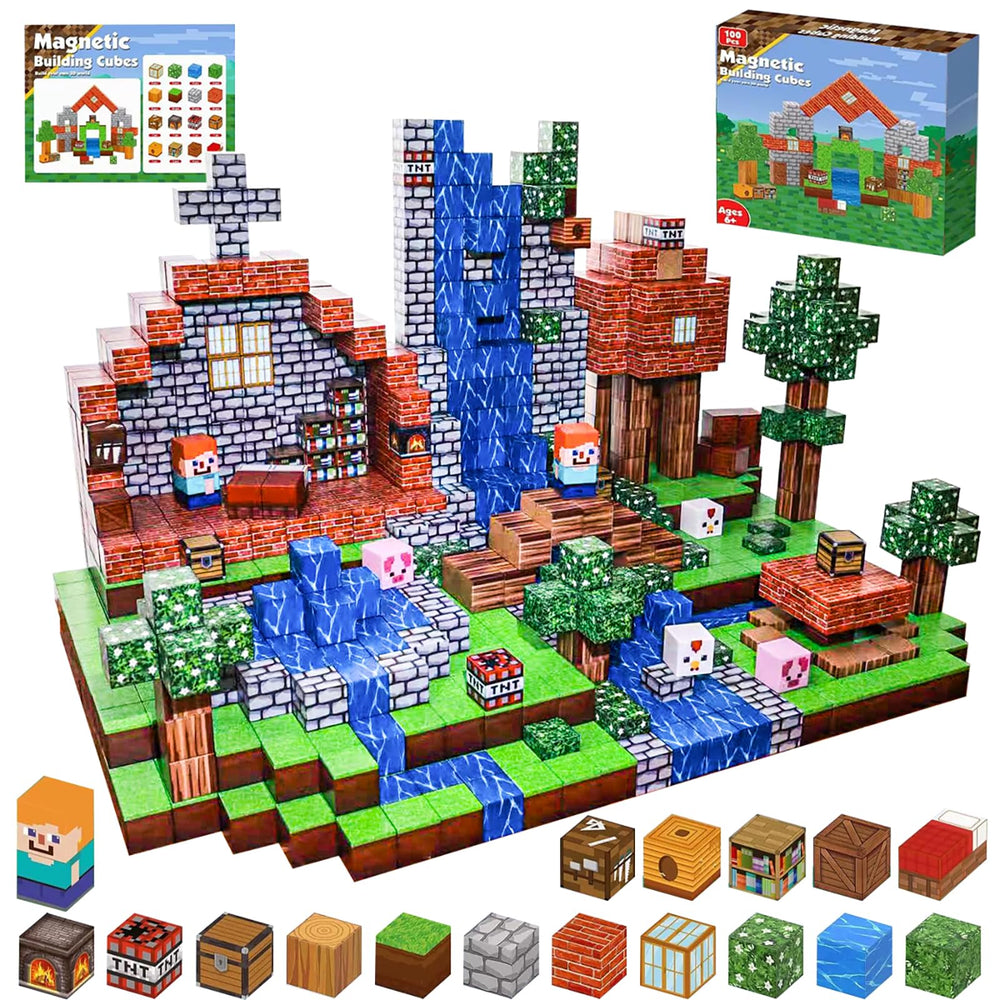 HYWEIQING magnetic blocks animal house set inspires imaginative play and spatial awareness
