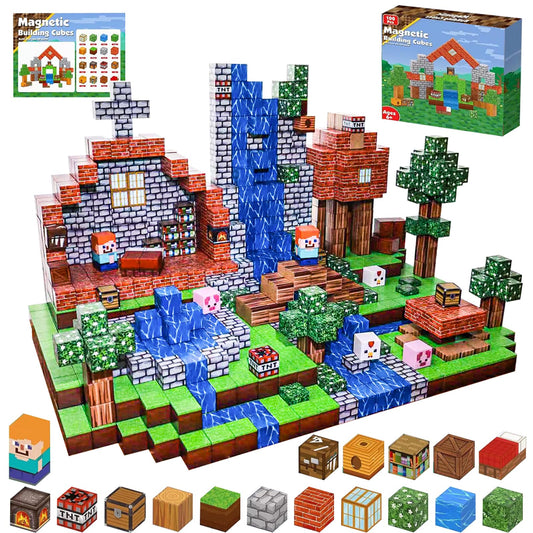 HYWEIQING magnetic blocks animal house set inspires imaginative play and spatial awareness