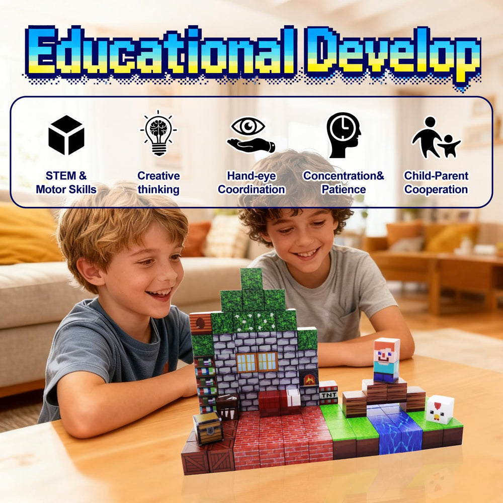 HYWEIQING STEM construction blocks support cooperative play with friends
