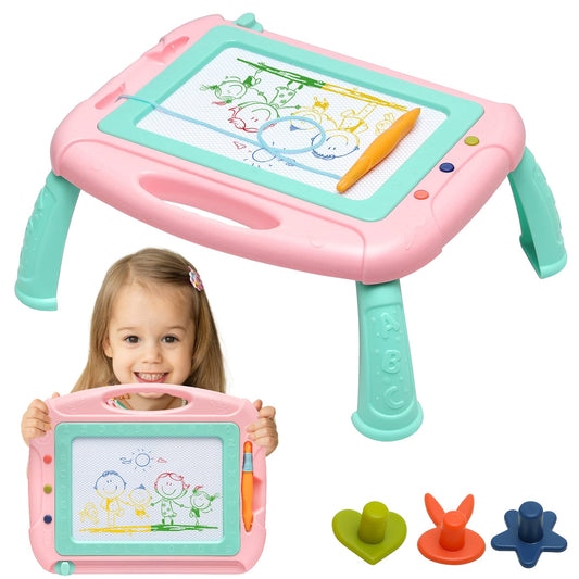 HZZILEY magnetic doodle board with 4 color zones for colorful learning and play.