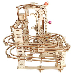 i-CHONY wooden marble run gift-ready-packaging highlights a thoughtful present idea.