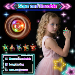 i7creoy durable plastic rings with long-lasting LEDs for glow fun
