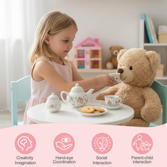 iAOVUEBY porcelain saucers with cups for coordinated tea time