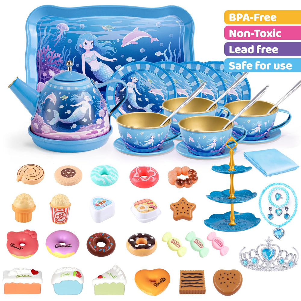 iaovueby tea party set cups and saucers for graceful sipping during playdates