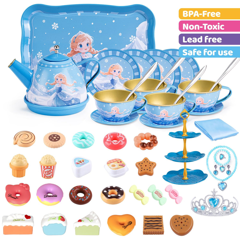 iaovueby tea party set dessert assortment for storytelling