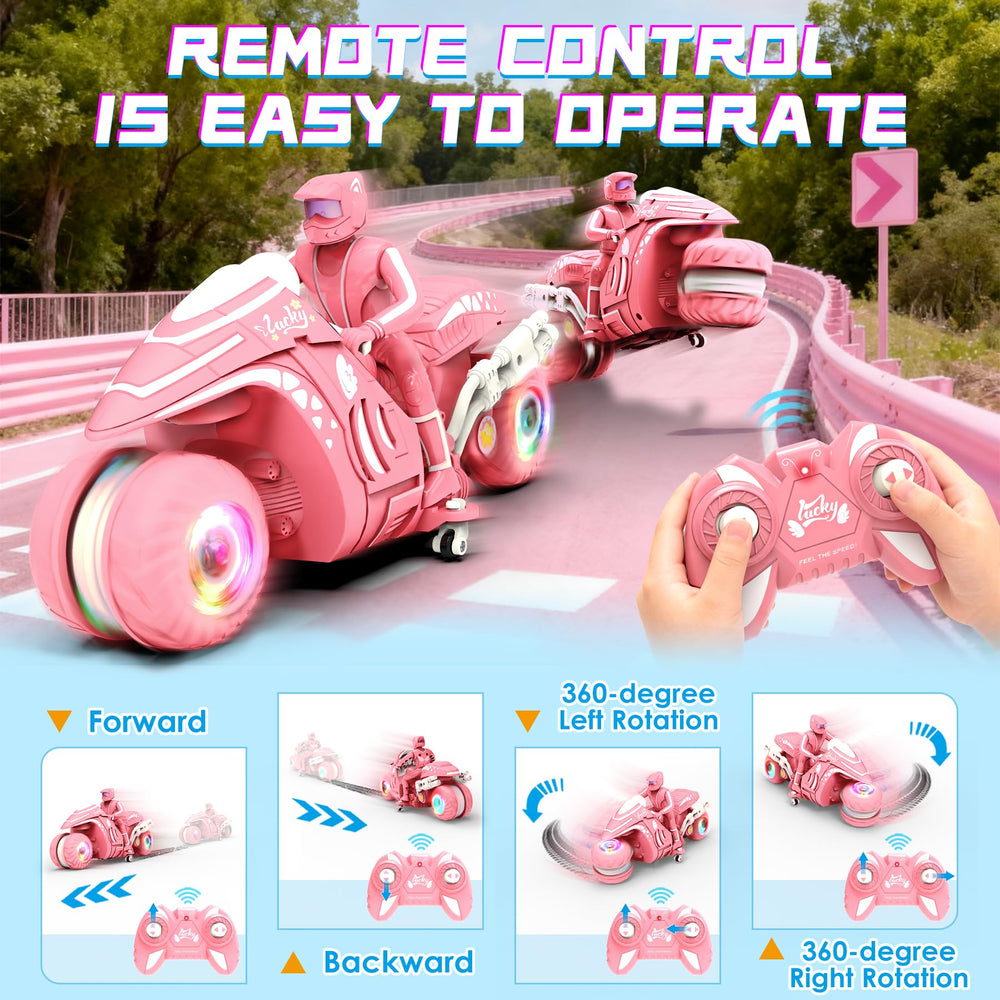 iappadore RC motorcycle detachable rider for hands-on interaction