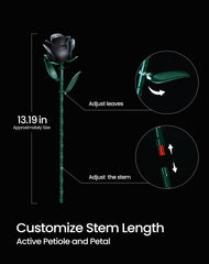 iATOM bouquet stems are adjustable to fit various vases and arrangements