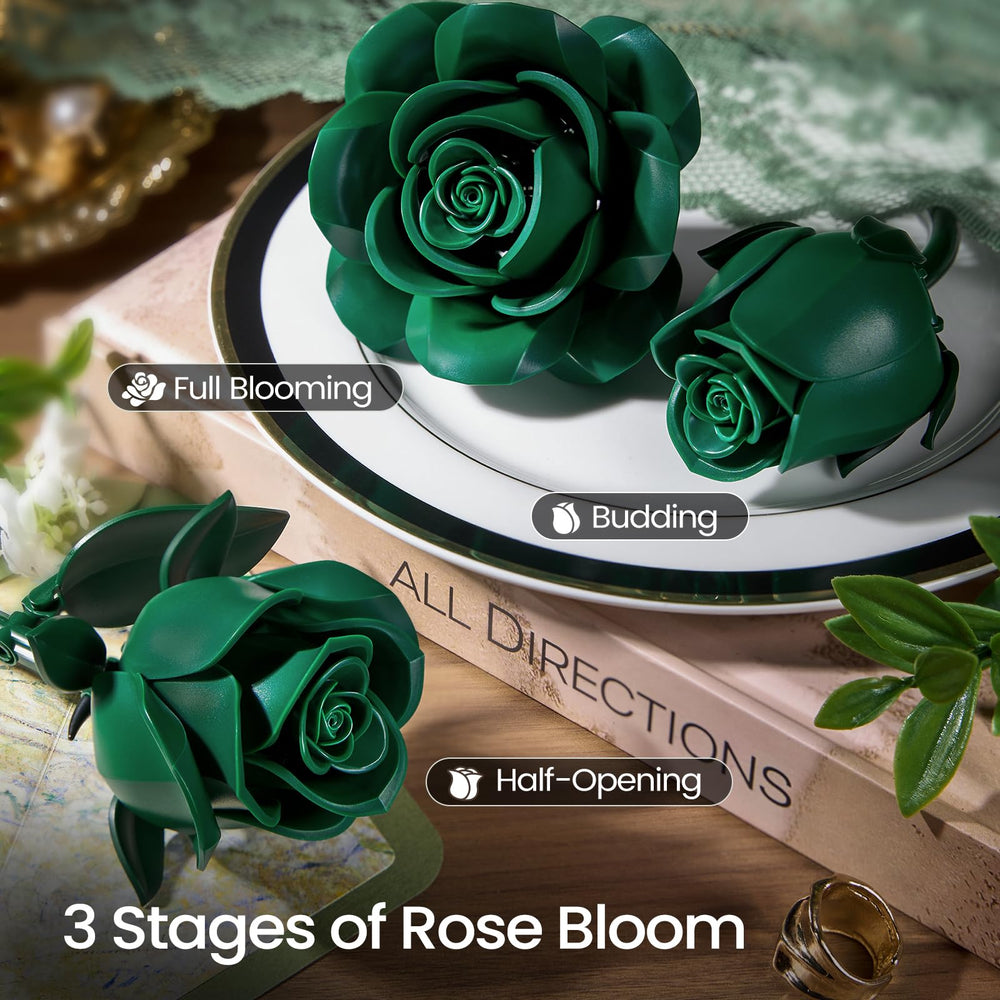 iATOM Green Rose Bouquet vintage decor centerpiece adds retro charm