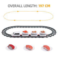 ibasenice Sushi Train DIY sushi making kit encourages hands-on creativity.