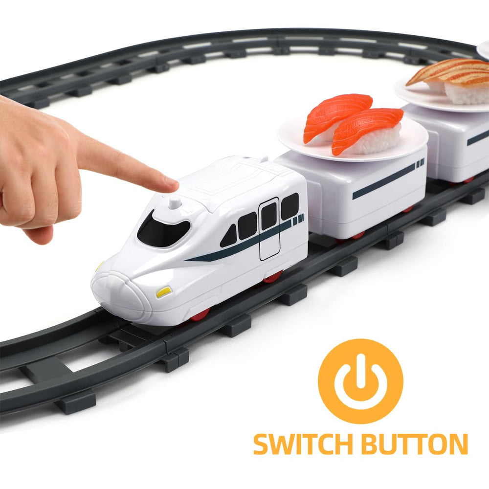 ibasenice Sushi Train durable material ensures long-lasting kid-friendly use.
