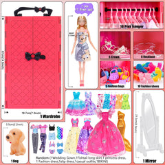 iBayda fashion doll accessories set includes shoes and handbags for mix-and-match outfits.