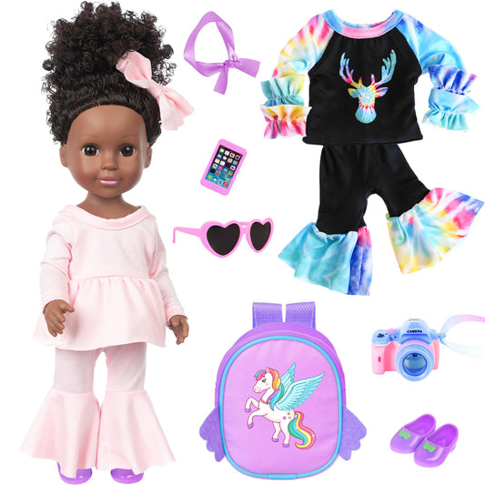 iBayda doll full 7-piece set for imaginative play and dressing