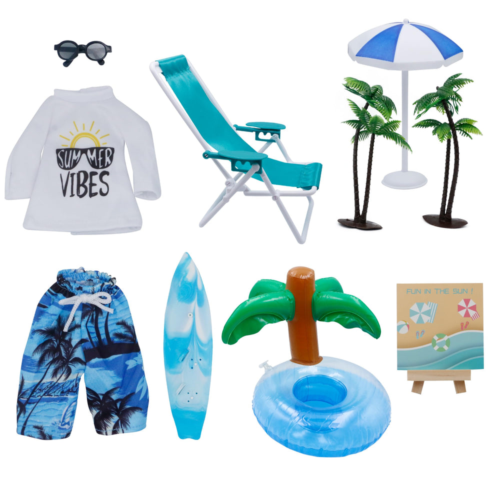 i-Beeboo Christmas Elf beach clothes for imaginative seaside play