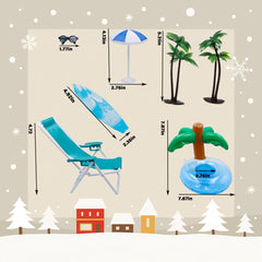 i-Beeboo Christmas Elf surfboard ideal for beach-themed doll adventures