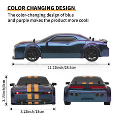 iBliver RC Drift Car drift tires showcase easy swap and authentic drifting feel