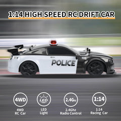 iBlivers RC Drift Police Car included barricades for obstacle courses